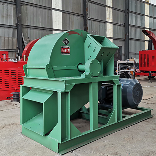 Double inlet wood crusher