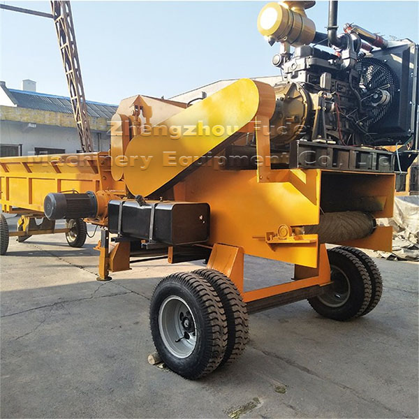 Large wood crusher