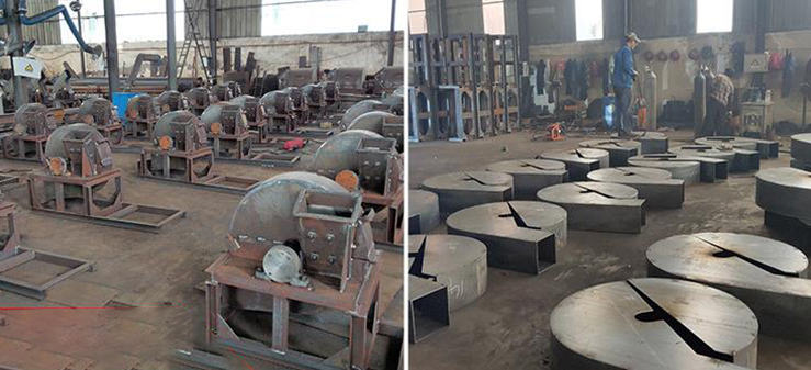 Display of Wood Crusher Production Workshop