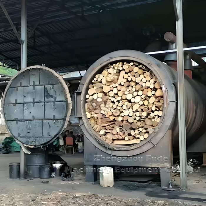 Charcoal raw material diagram