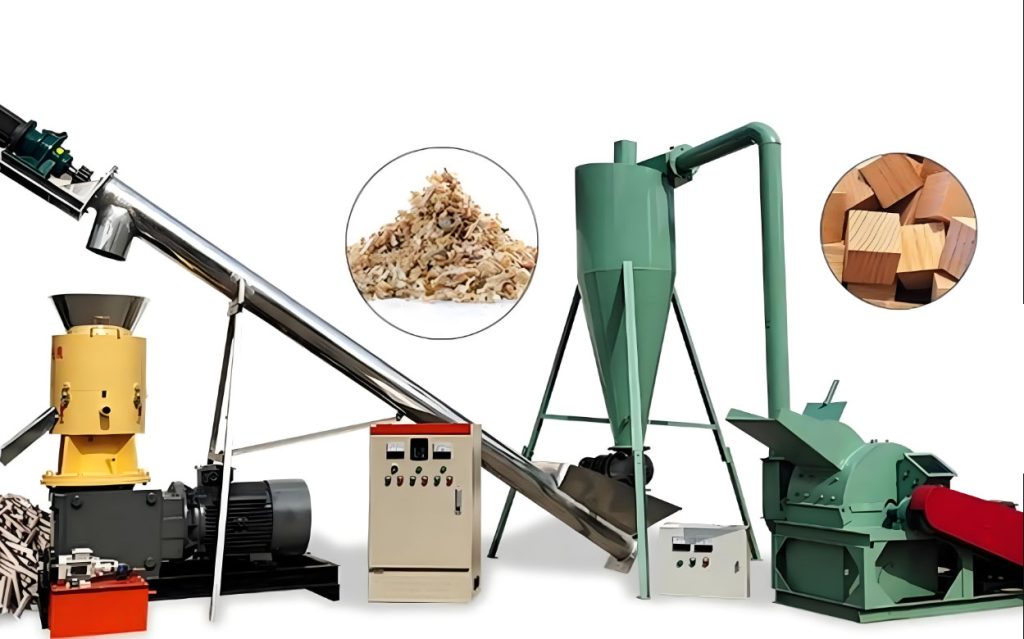 Biomass pellet machine production line