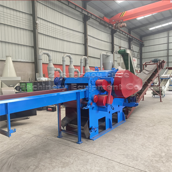 Wood chip machine production line