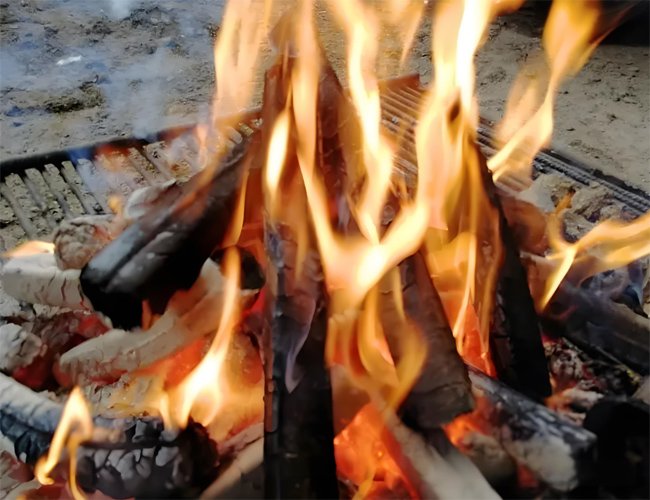 Biomass pellet combustion