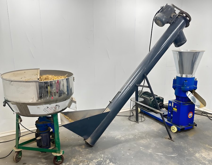 Feed pellet machine
