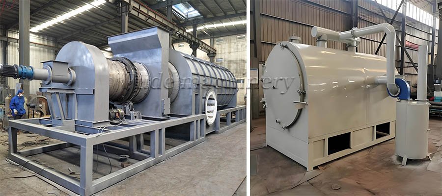 Coconut shell carbonizing furnace